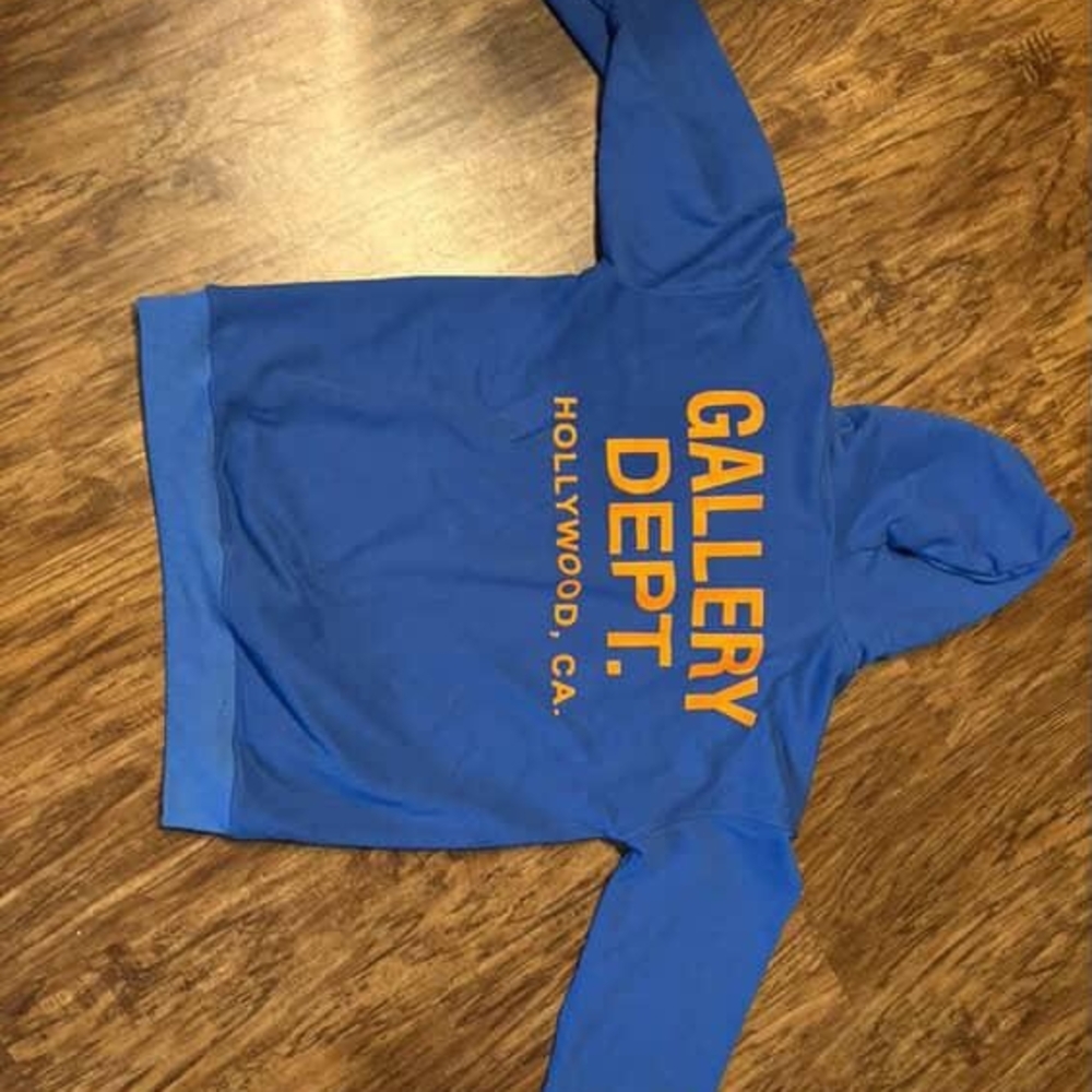 Gallery Dept Blue and Orange Hoodie